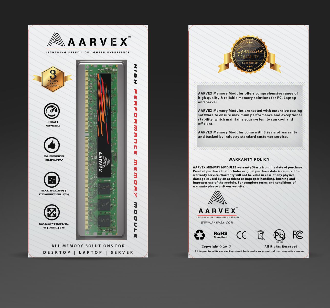 Aarvex RAM Packaging Design 3